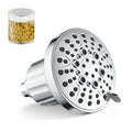 BRIGHT SHOWERS Filtered Shower Head, High Pressure Fixed Showerhead for Hard Water, Dual-Media Filter Removes Chlorine & Impurities, 8 Spray Modes