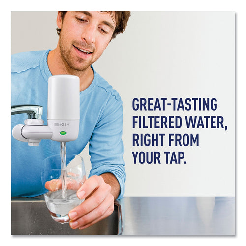 Brita On Tap Faucet Water Filter System, White