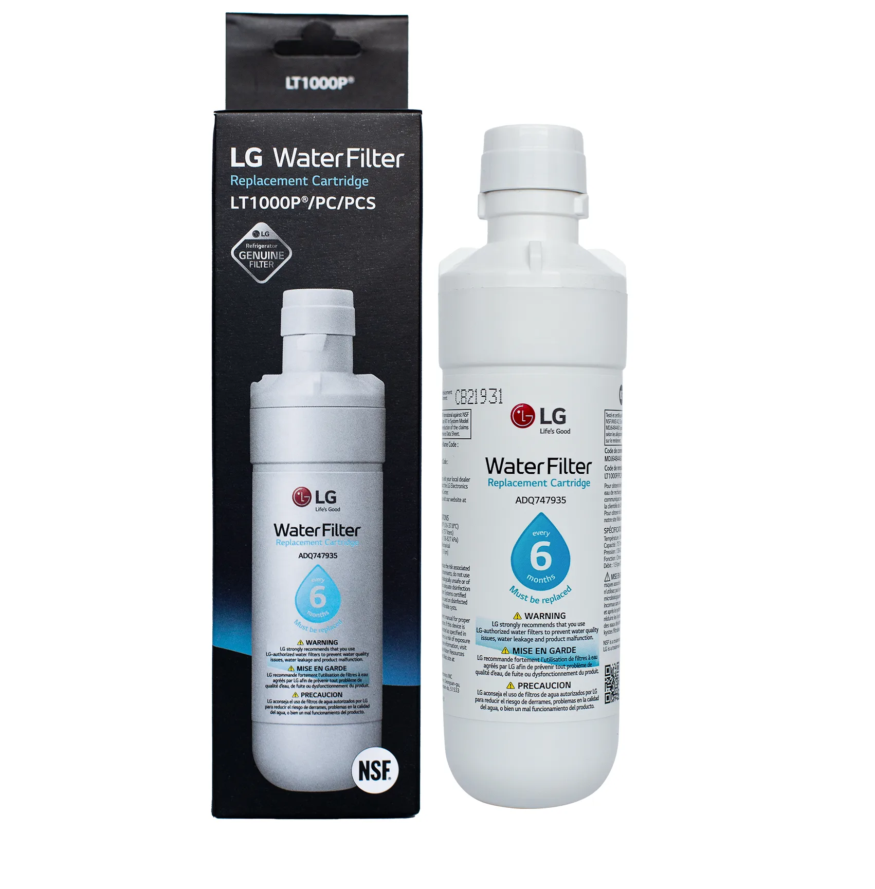 LG LT1000P PC/PCs Replacement Refrigerator Water Filter Cartridge