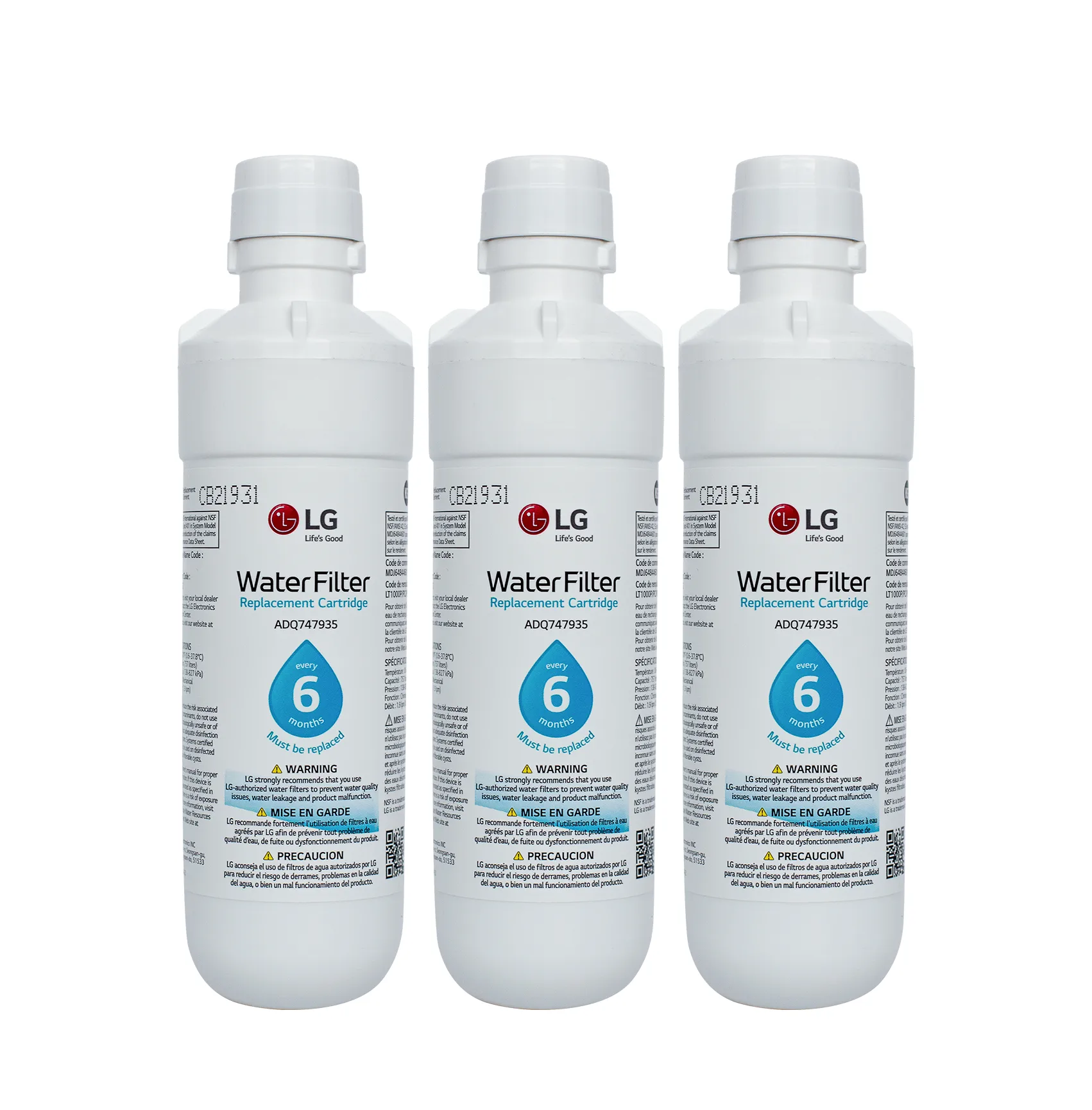 LG LT1000P PC/PCs Replacement Refrigerator Water Filter Cartridge